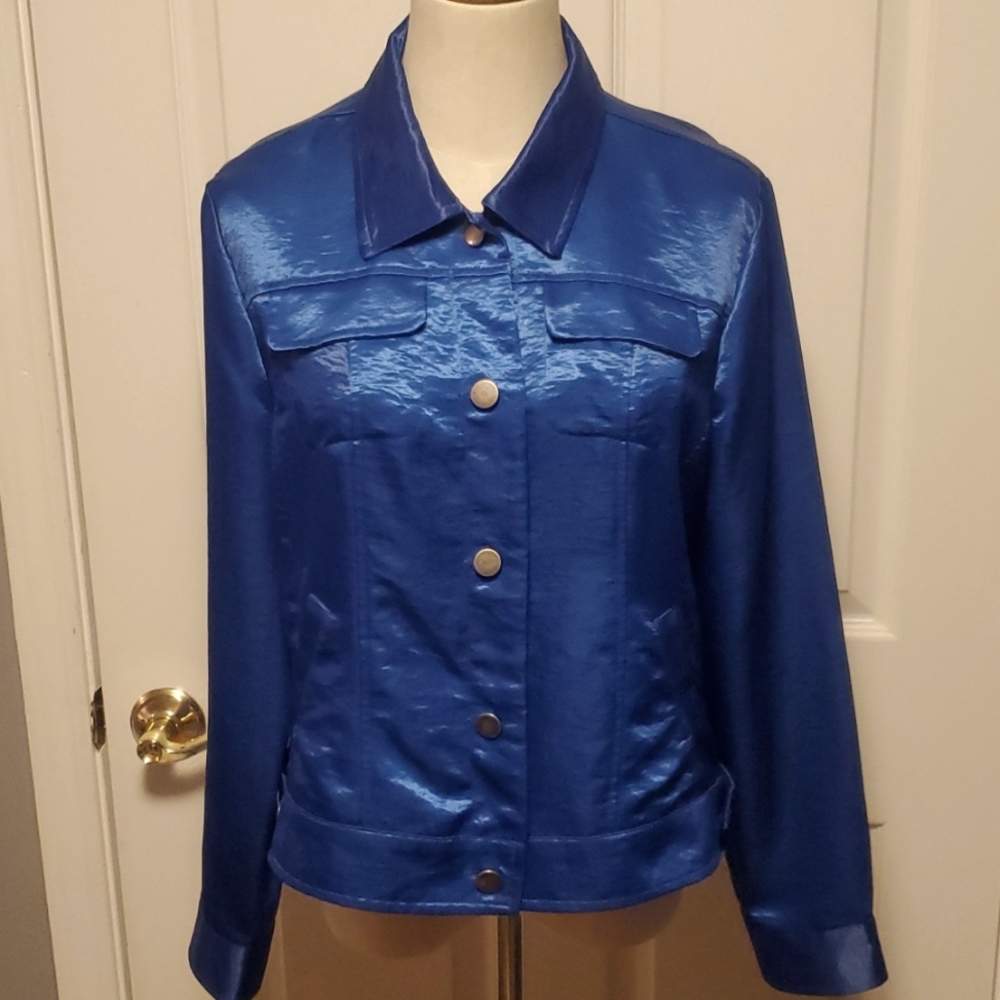 Choices Satin Shirt Jacket
